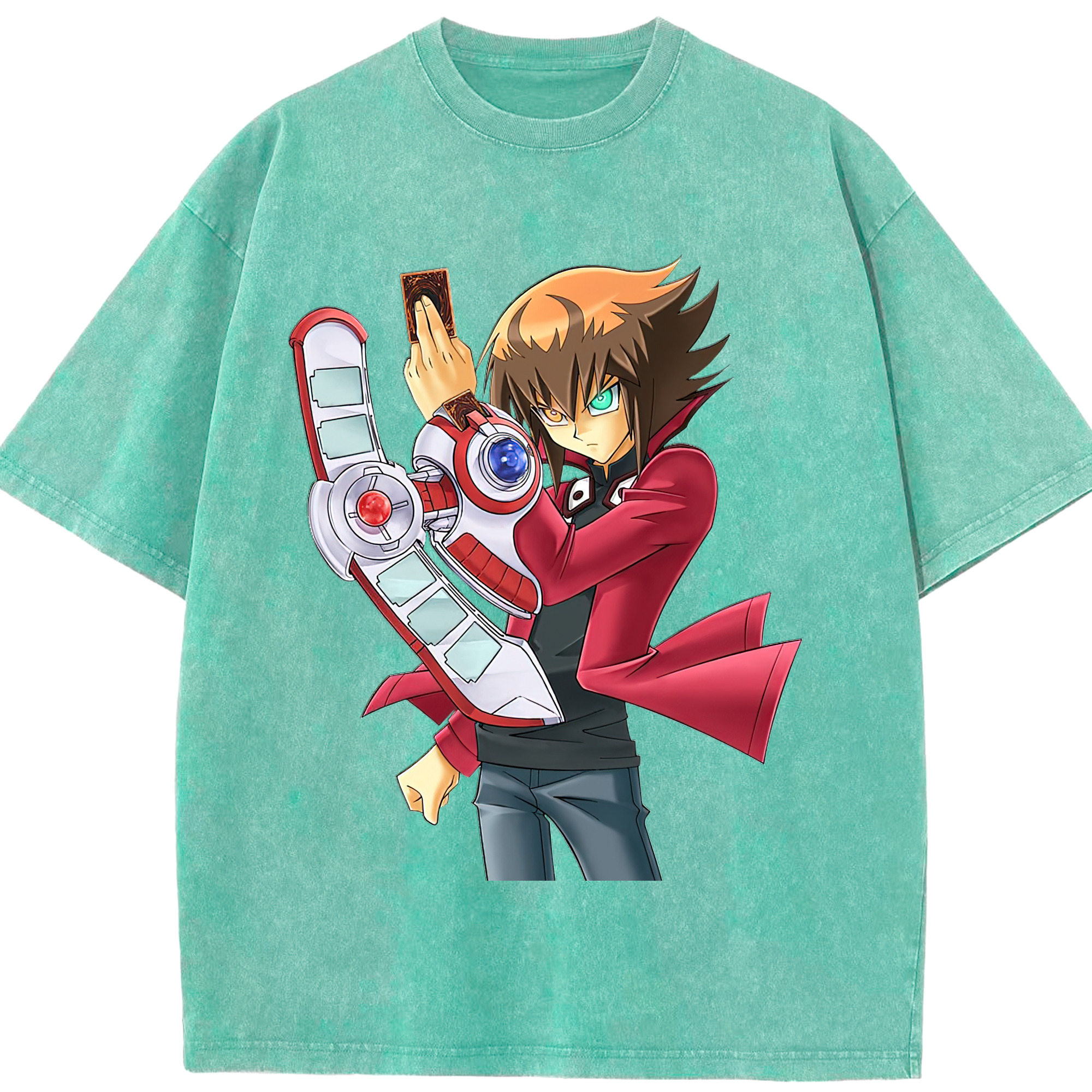 （画像用） 遊☆戯☆王 Yu-Gi-Oh! 綿100% ヴィンテージ風 半袖Tシャツ（フロントプリント）
